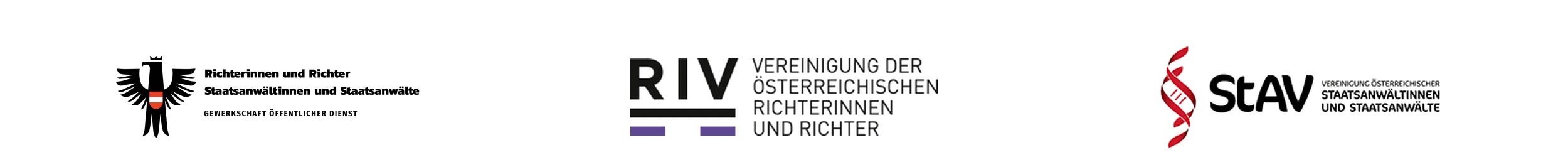 Richtervereinigung bei der Aktionswoche, symbolische Veranstaltung für Recht und Gerechtigkeit in Österreich, mit Vertretern der Richtervereinigung und StAV.